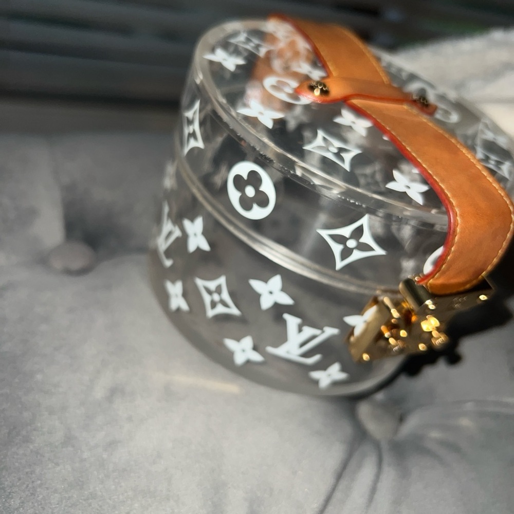 Lv Monogram Canvas with Black and Cream